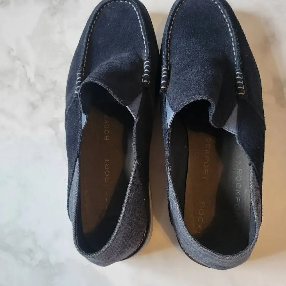 Rockport Tucker Venetian Slip-On Men's Casual Blue Size 11